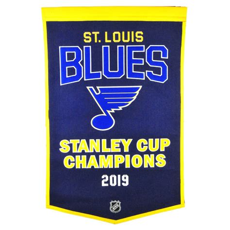 St. Louis Blues 2019 Stanley Cup Champions 24'' x 36'' Dynasty Banner ...