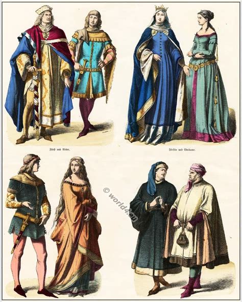 14th century clothing of German nobility.