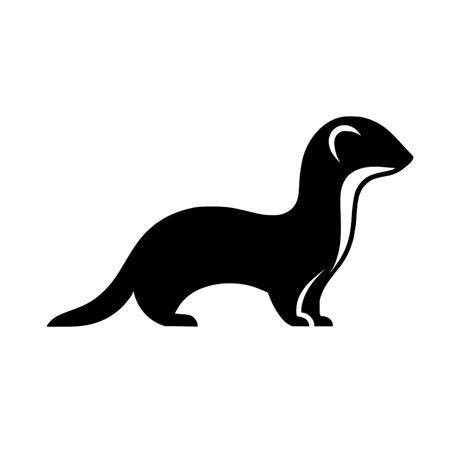 Weasel Silhouette Graphic | SVG, PNG, DXF for Cutting Machines