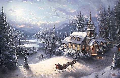 Thomas Kinkade Winter - Winter Fan Art (23436537) - Fanpop