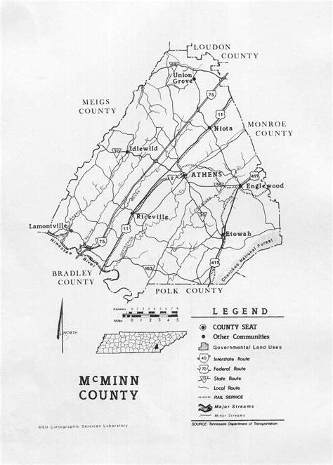 McMinn COunty Map