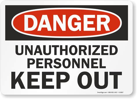 Unauthorized People Keep Out Sign, SKU: S-0067 - MySafetySign.com