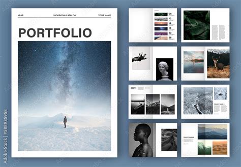 Photography Portfolio Layout Stock Template | Adobe Stock