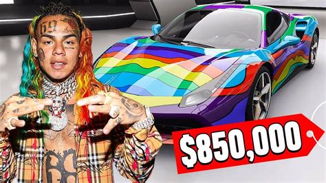 6ix9ine Shows Off His $20,000,000 Car Collection! (MUST WATCH) - YouTube