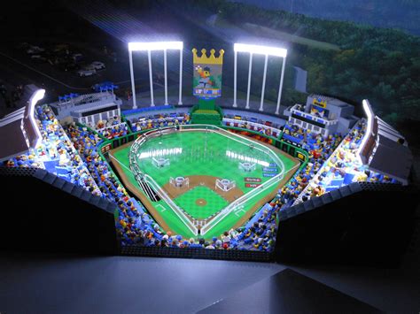 Kauffman Stadium in lego form. | Lego worlds, Lego sports, Lego