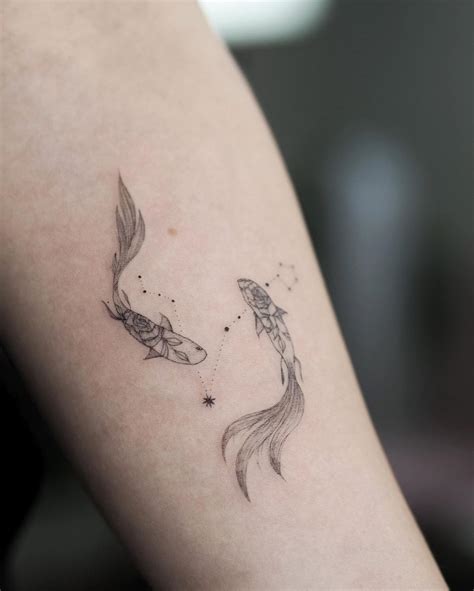 Pisces Constellation Tattoo by Alina