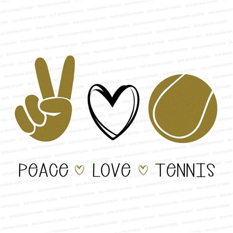 Peace Love Tennis / Love Tennis SVG / Tennis Cutter File / - Etsy