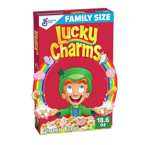 Lucky Charms Gluten Free Cereal with Marshmallows, Kids Breakfast ...