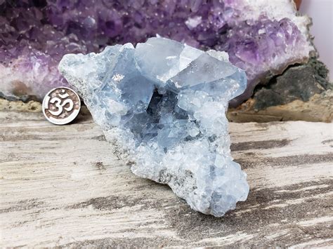 Celestite Cluster Blue Celestite Geode Celestite Crystal | Etsy ...