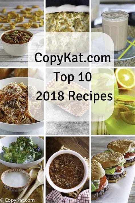 2018 Top New Copycat Recipes - CopyKat Recipes