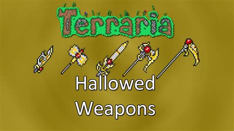 Terraria: Reborn Mod — Hallowed Weapons (Falchion, Warhammer, Pole Axe ...