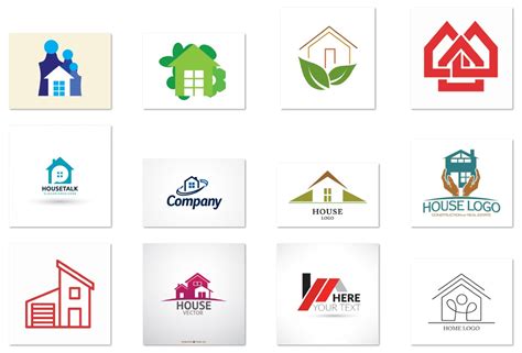 15 Free Vector House Logos For Start Ups