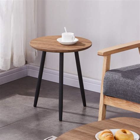 GOLDFAN Wooden Coffee Side Tables Modern Oak Living Room End Tables ...