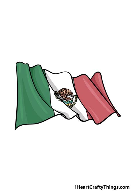 Mexican Flag Drawing