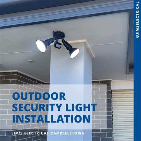 Outdoor Security Lighting Installation