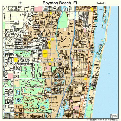 Boynton Beach Florida Street Map 1207875