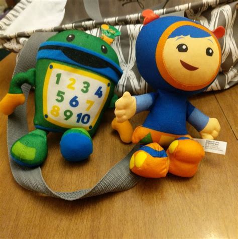 Nickelodeon Nick Jr Team Umizoomi GEO and Bot 9" plush dolls stuffed ...