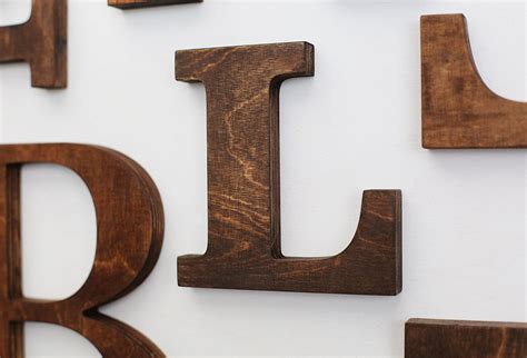 Wooden Wall Letters Custom Wood Letter Freestanding Rustic - Etsy