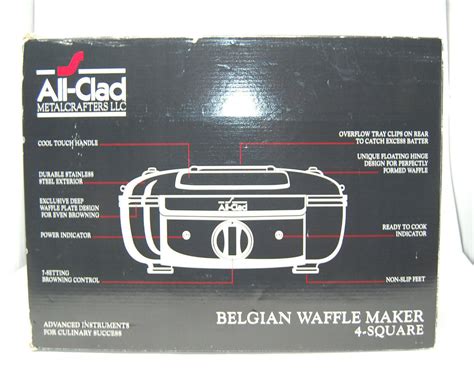 All-Clad 4 Square Belgian Waffle Maker - Hrazda