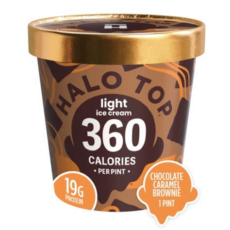 Halo Top Chocolate Caramel Brownie Light Ice Cream, 1 Pint - Kroger