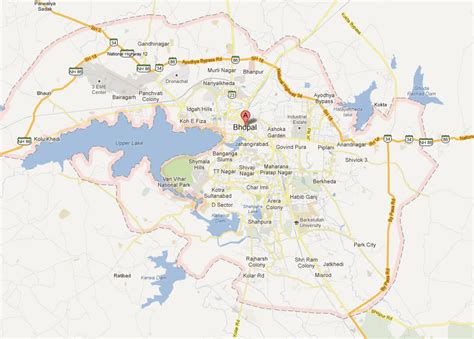 Bhopal Carte et Image Satellite