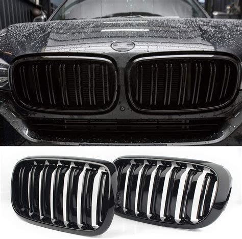 Buy X5 Grill - X6 Black Front Kindey Grille for 2014-2019 BMW X5 F15 X6 ...