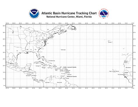 Printable Hurricane Tracking Map