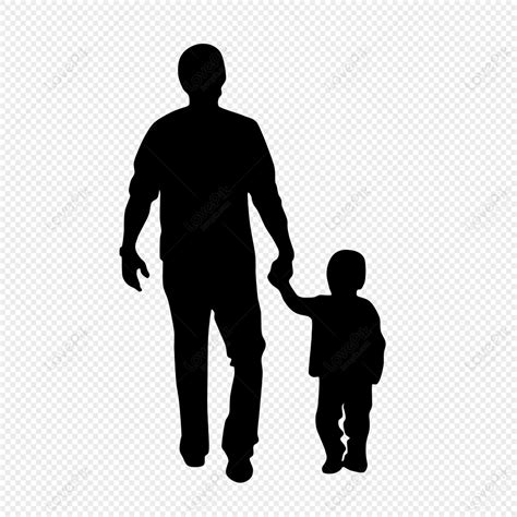 Father And Child Silhouette Background, Characters, Child, Silhouette ...