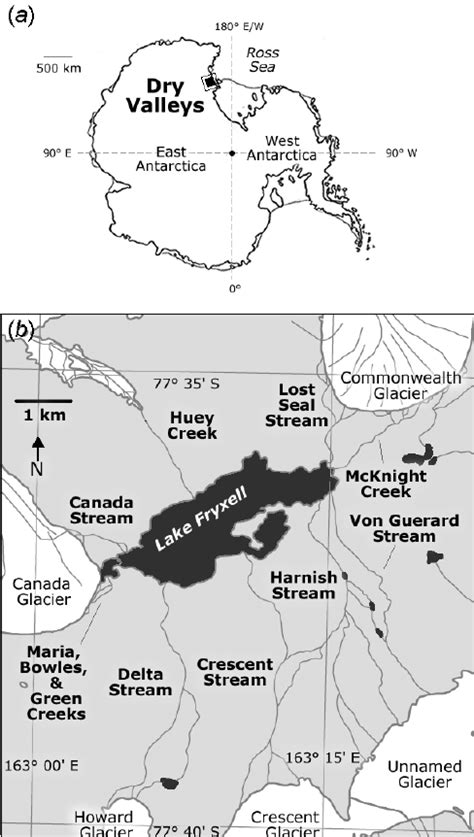 ( a ) Map of Antarctica, with the position of the McMurdo Dry Valleys ...