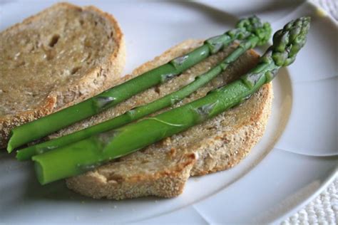 Dollop of Cream: asparagus and cheese sauce on toast