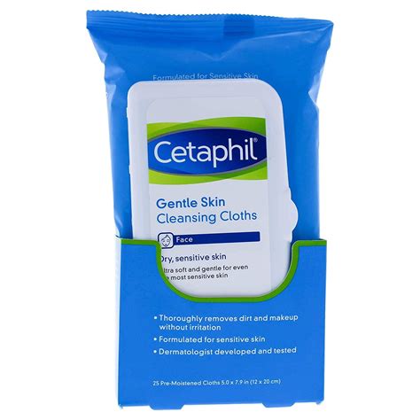 Cetaphil Gentle Skin Cleansing Cloths for Dry, Sensitive Skin, Face ...