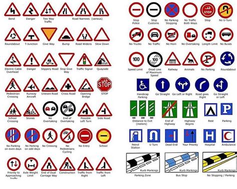 Learning English with pictures - English basics Our Road sign gallery ...