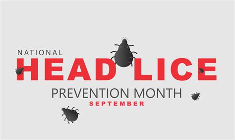 National Head Lice Prevention Month. background, banner, card, poster ...