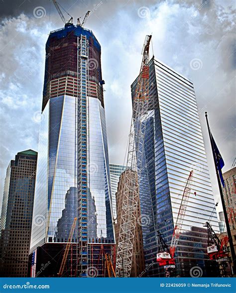 World Trade Center Construction Site Editorial Stock Image - Image of ...