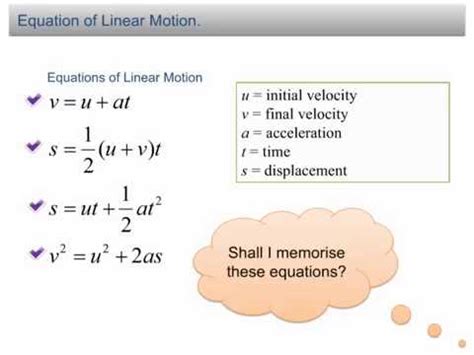 Equation Of Motion Definition Math - Tessshebaylo