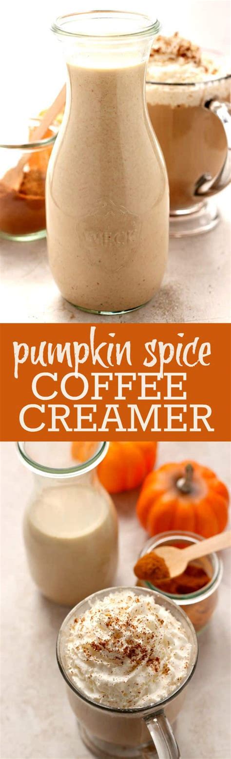 Homemade Pumpkin Spice Coffee Creamer - Crunchy Creamy Sweet