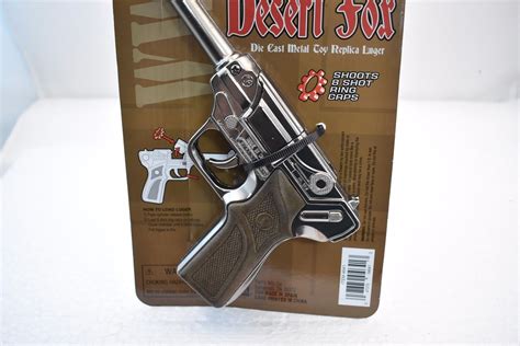 Desert Fox Die Cast Metal Toy Gun Lugar | 4641C | Parris Replica ...