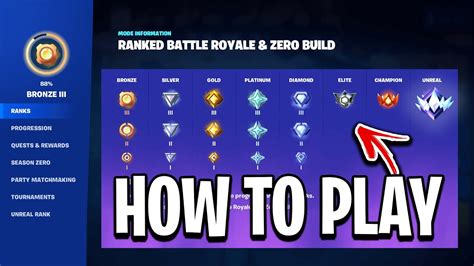 How To Play RANKED In Fortnite! (NEW RANKED MODE) - YouTube