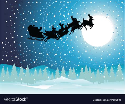 Christmas scene Royalty Free Vector Image - VectorStock