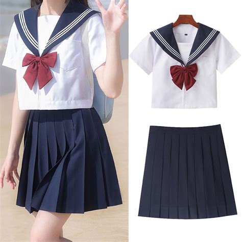 Japanese Style Student Girls School Uniforms Girls Navy Costume Women ...