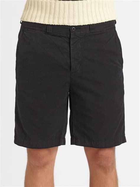 Polo Ralph Lauren Slimfit Chino Shorts in Black for Men | Lyst