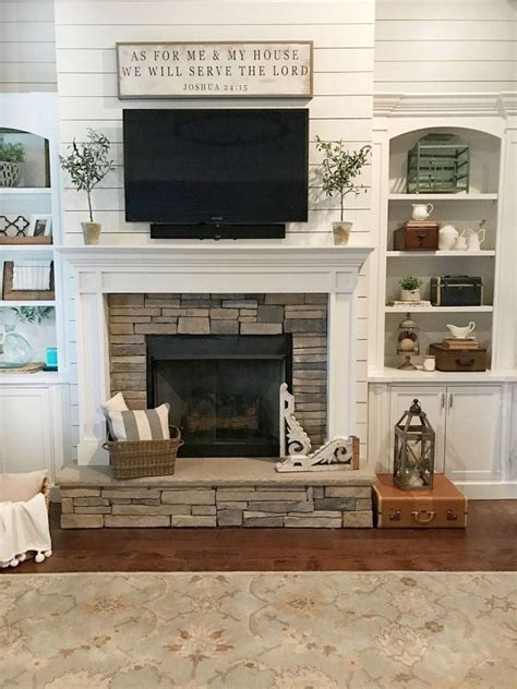 58 Gas Fireplace Surround Ideas By letshide | Farmhouse fireplace decor ...