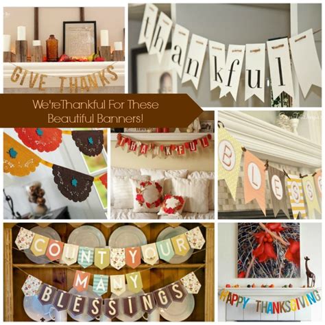 10 DIY & Free Thanksgiving Banners - B. Lovely Events