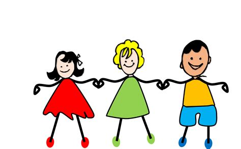 Kids Holding Hands Clipart