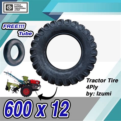 Tractor Tire Size 600 X 12 6.00 X 12 4-Ply KULIGLIG HANDTRACTOR TRACTOR ...