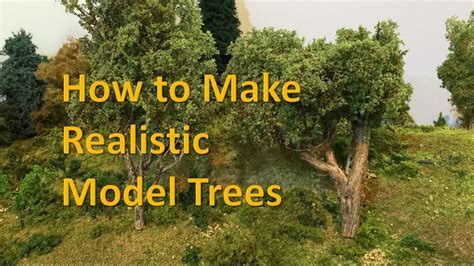 How To Make Realistic Trees for Model Train Layouts and Dioramas ...