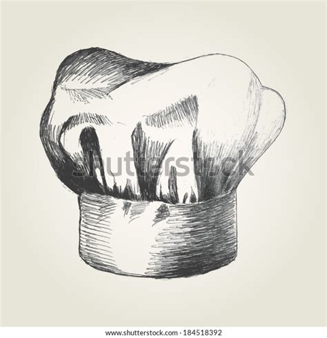 Sketch Illustration Chef Hat Stock Vector (Royalty Free) 184518392