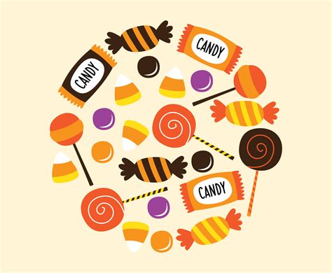 Halloween Candies Vector Art & Graphics | freevector.com