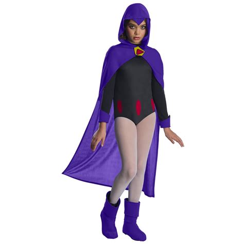 Girls Teen Titan Raven Costume - Walmart.com