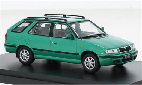 Coche miniatura Skoda Felicia 1/43 Abrex FL Combi metallise verde 1998 ...